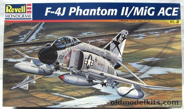 Monogram 1/48 F-4J Phantom II MIG ACE - with Cunningham and Driscoll Markings, 85-5813 plastic model kit